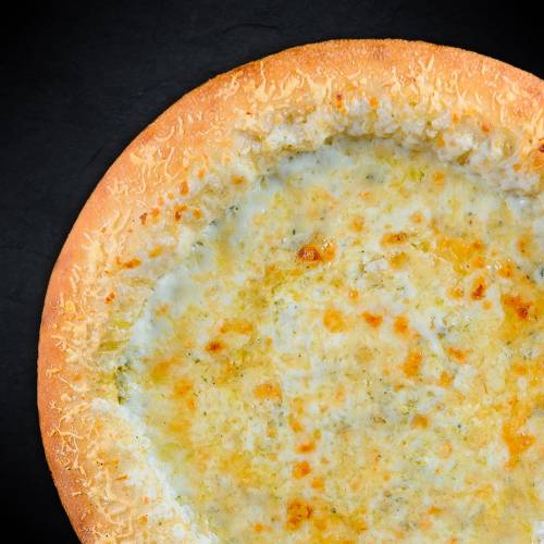 Пицца 4 сыра 40 см (толстое с сыром)